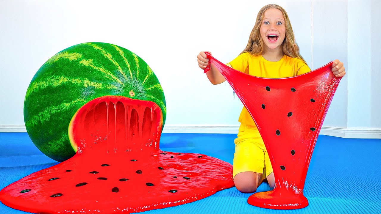 Nastya and Friends Create a Huge DIY Slime at Home! 🧪