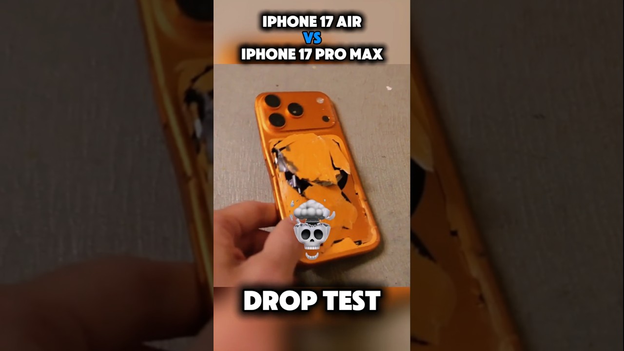 iPhone 17 Pro Max vs iPhone 17 Air Drop Test – Durability Comparison