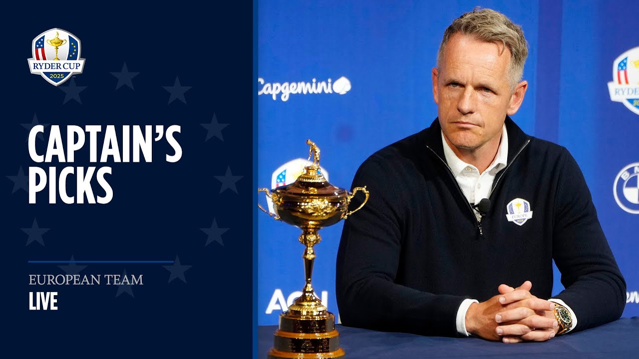 LIVE | Ryder Cup Europe Captain's Picks for 2025 at Bethpage Black