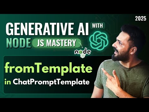 Generative AI with Node JS in Hindi #39 | fromTemplate ChatPromptTemplate in LangChain Explained