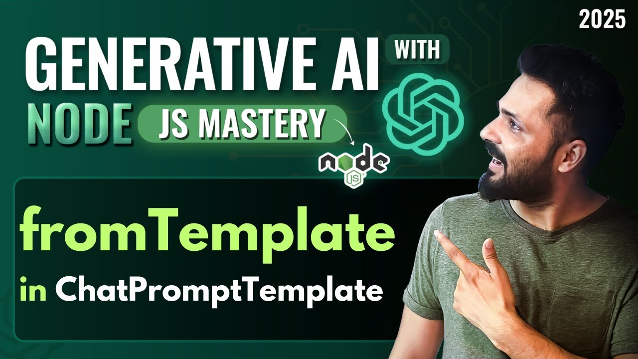 Generative AI with Node JS in Hindi #39 | Understanding fromTemplate ChatPromptTemplate in LangChain