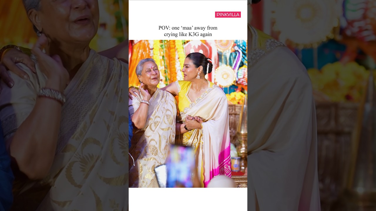 Kajol & Jaya Bachchan Reunite in K3G Style for Durga Puja ✨
