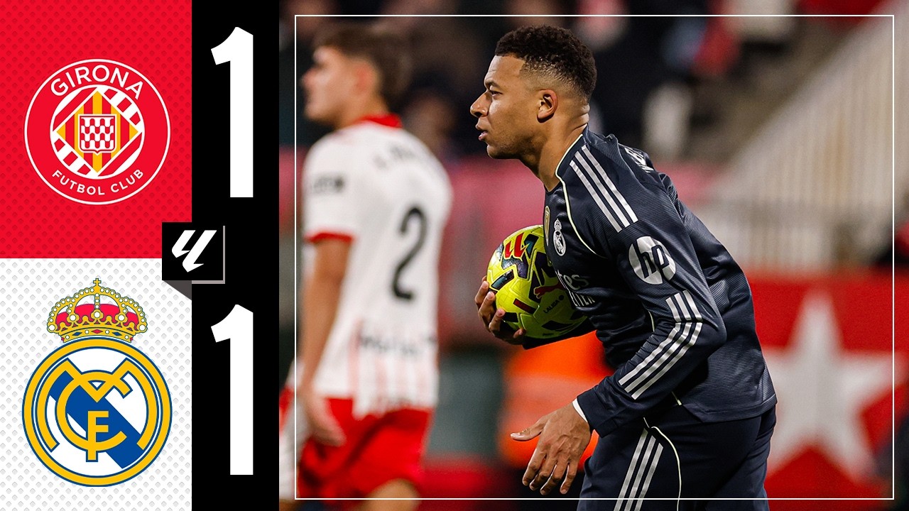 Girona 1-1 Real Madrid | LaLiga Highlights ⚽