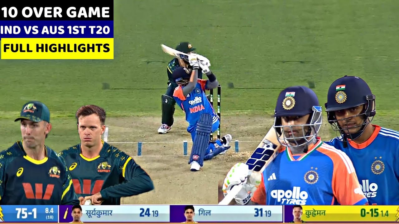 India vs Australia 1st T20 Match Highlights | Exciting Cricket Action 🔥