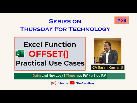 Excel OFFSET() Function - Practical Use Cases - Thursday for Technology # 26