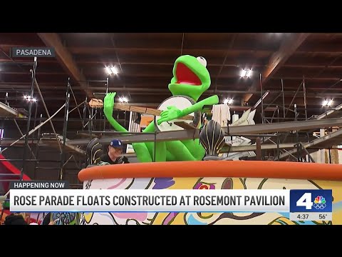 Rose Parade Floats Final Touches Before Event 🌸
