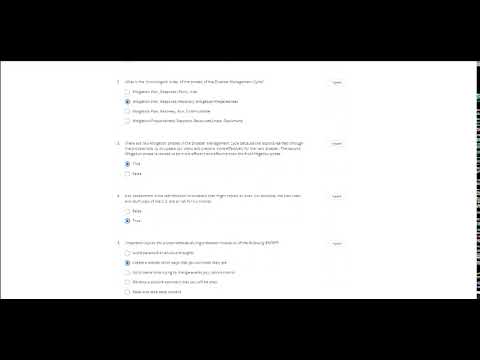 Coursera | disaster preparedness | 1 quiz answers