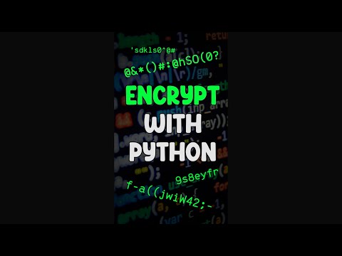 ENCRYPTION With Python! #python #coding #programming