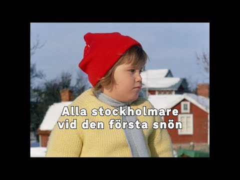 Stockholmare vid den första snön