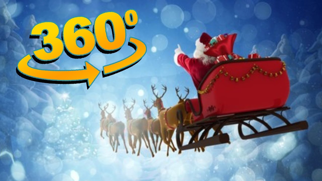 VR 360°: Promenade en traîneau avec le Père Noël 🎅