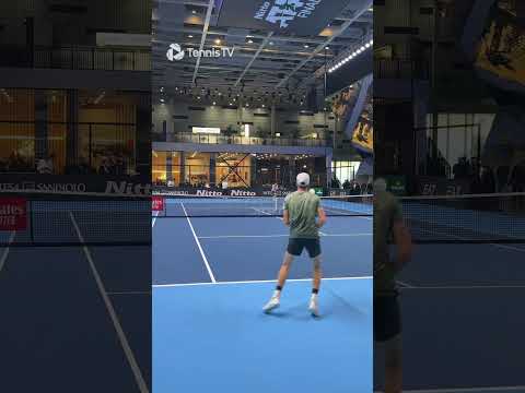 World No. 1 Jannik Sinner In Practice!
