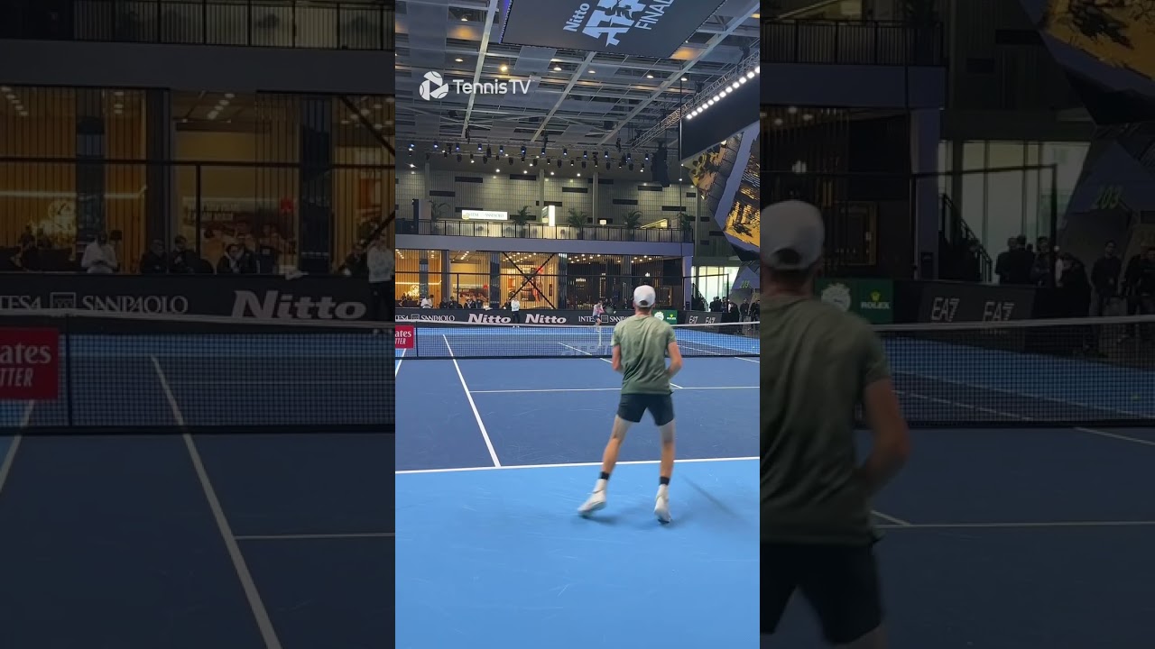Watch World No. 1 Jannik Sinner in Intense Practice Session 🎾