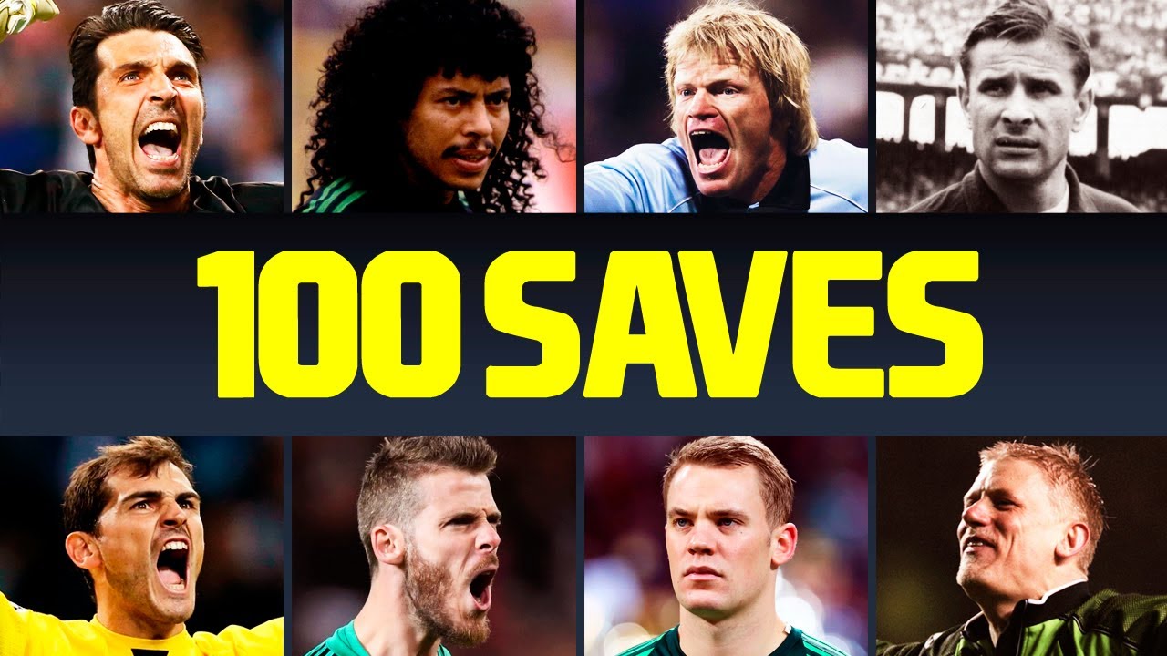 100 Top 100 Iconic Goalkeeper Saves in Football ⚽