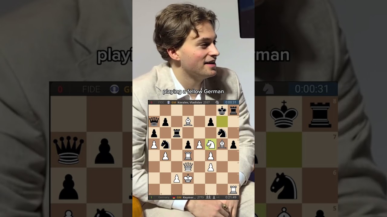 Vincent Keymer Defeats Vladislav Kovalev 2-0 in FIDE World Cup