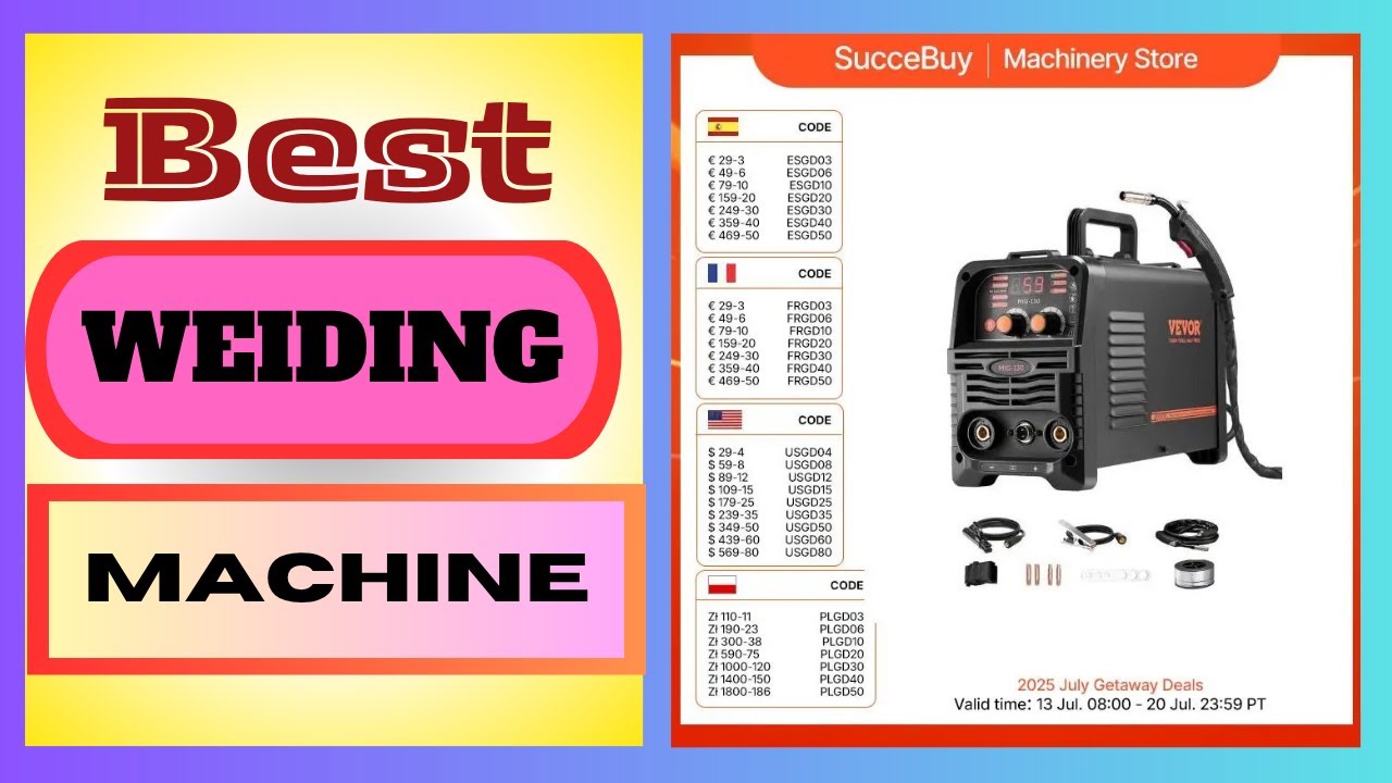 SucceBuy 130Amp 3-in-1 Portable MIG Welder ⚙️