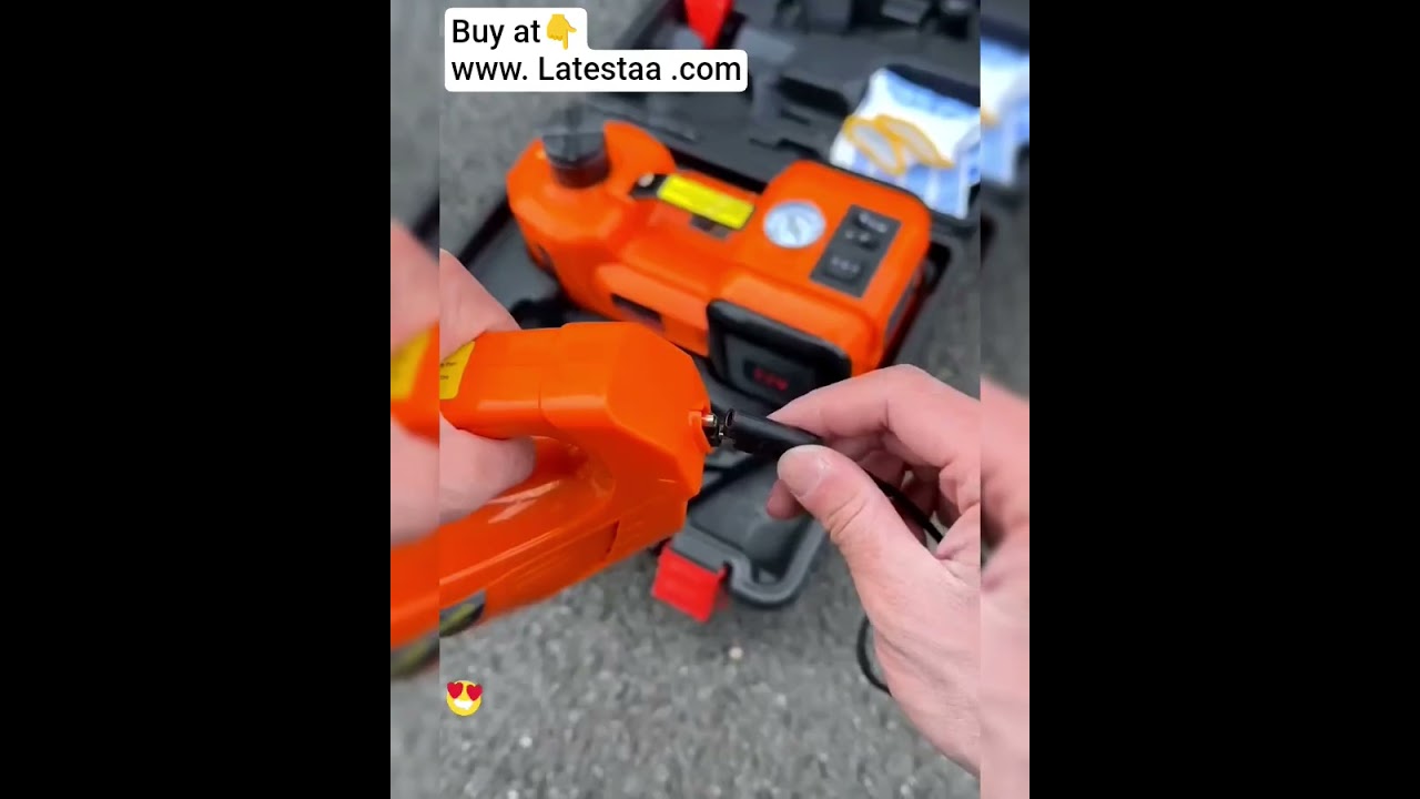 12V 3-in-1 Electric Car Jack, Air Pump & Wrench 🚗