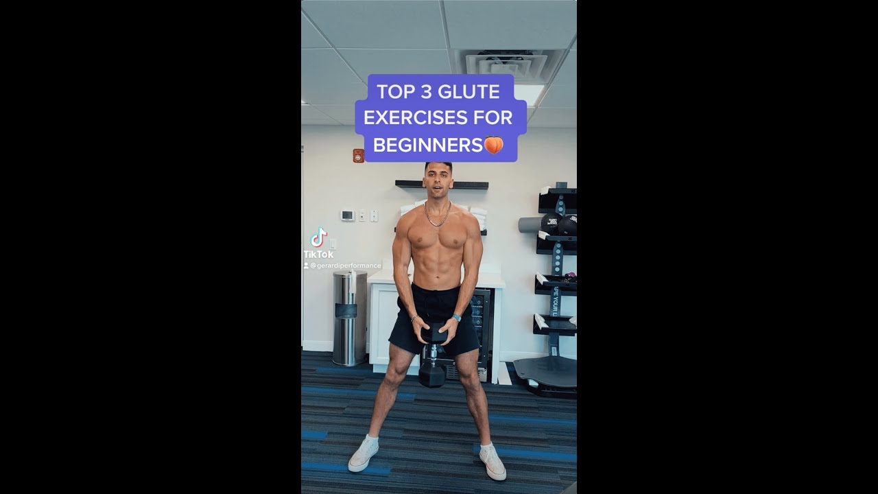 Top 3 Dumbbell Glute Exercises for Beginners 🍑