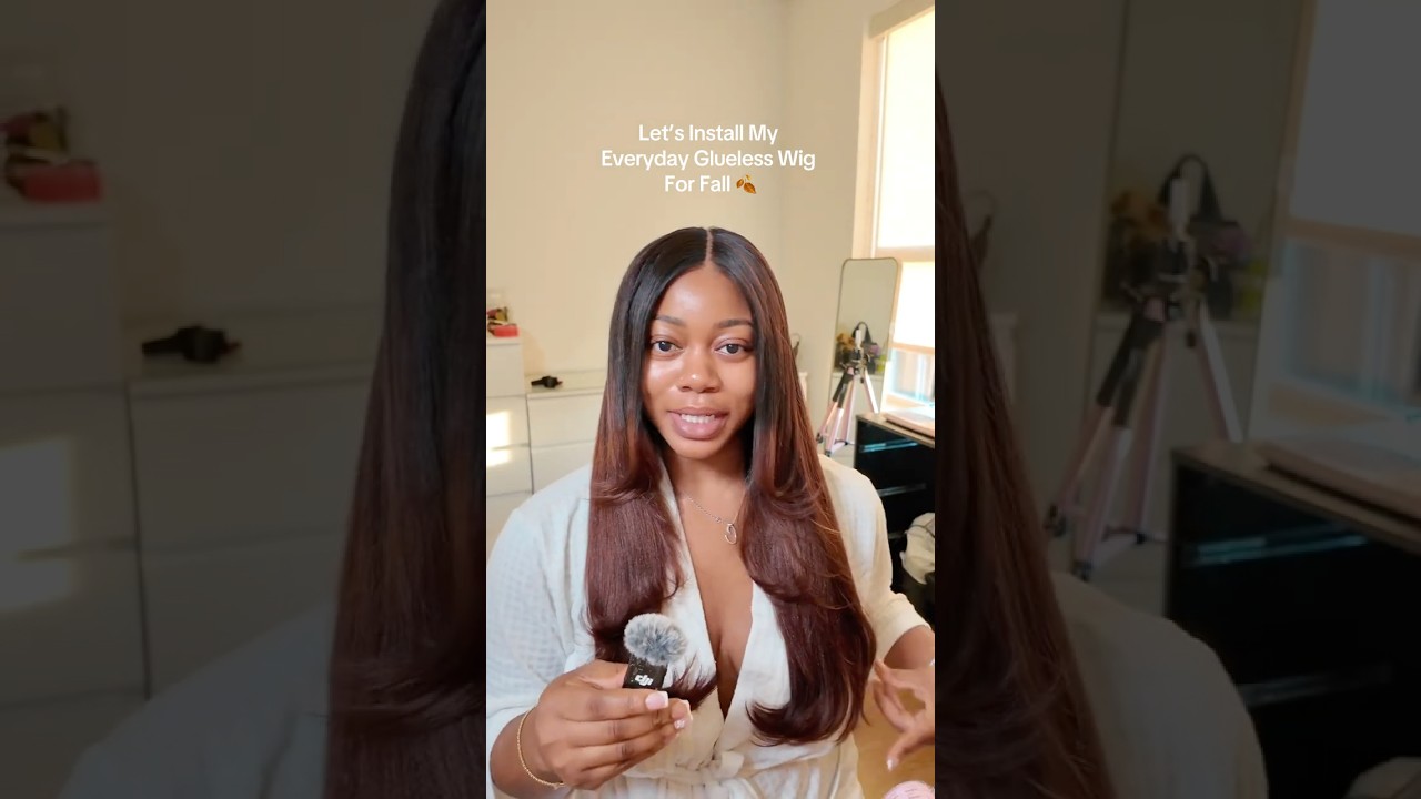 Fall Glueless Wig Installation Tutorial 🍂