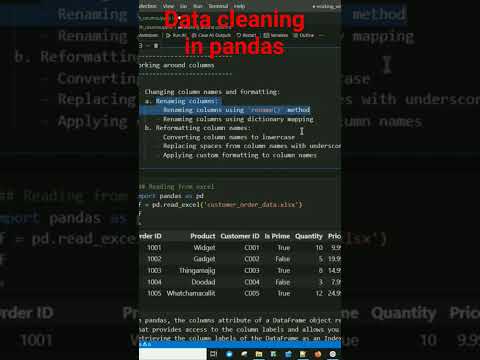 Data cleaning working with columns in python pandas
