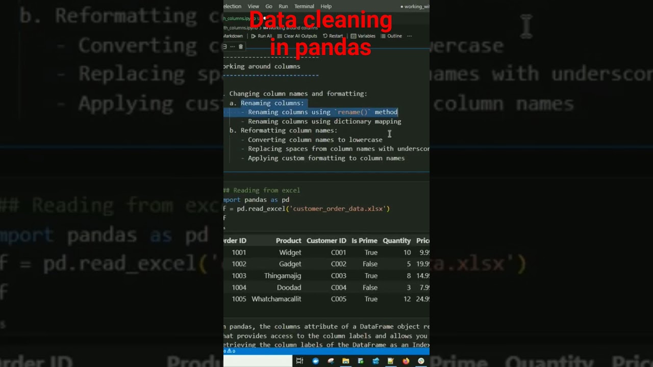 Master Data Cleaning: Working with DataFrame Columns in Pandas 🧹