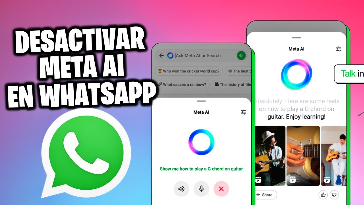 Cómo Desactivar Meta AI en WhatsApp ✅