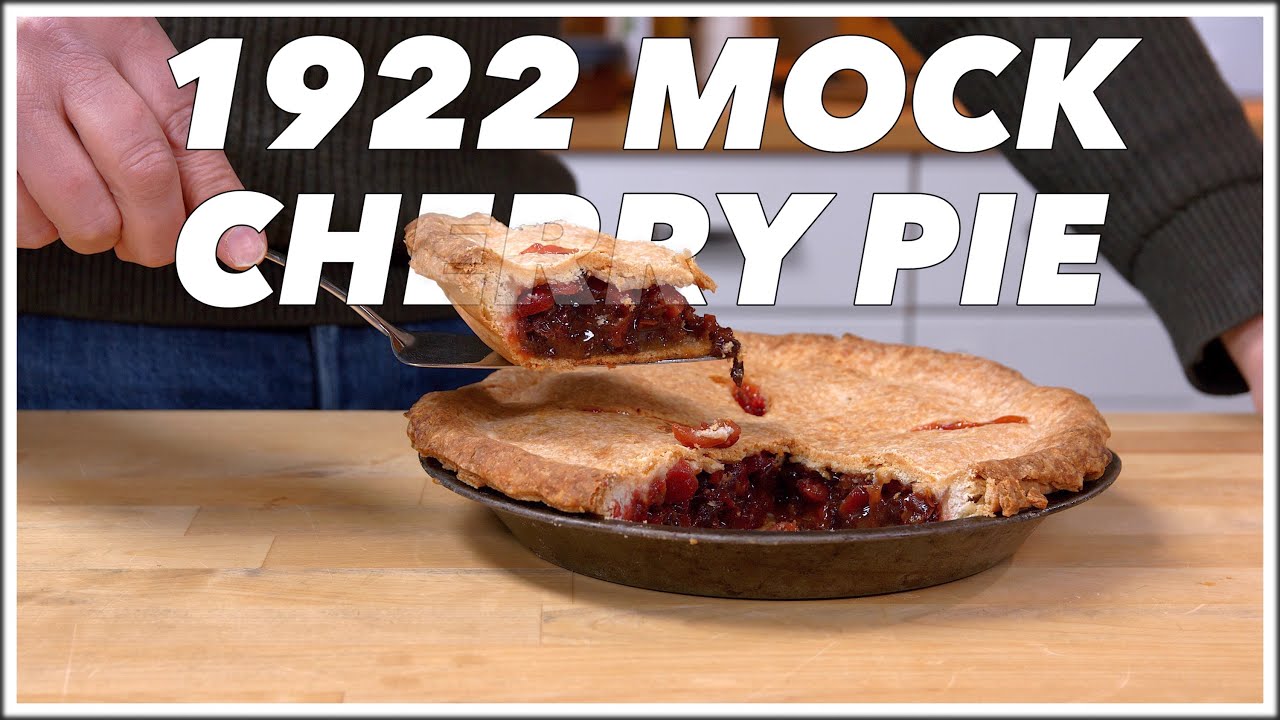 1922 Mock Cherry Pie Recipe π