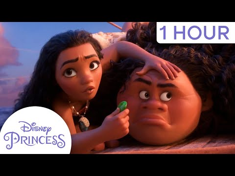Best of Moana & Maui's Wild Adventures | 1 Hour Compilation | Disney Princess