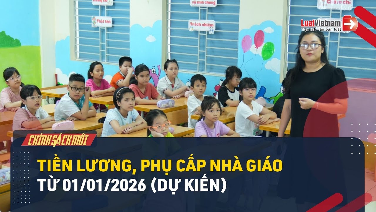 Dự Kiến Mức Lương và Phụ Cấp Nhà Giáo Từ 2026 📈 | LuatVietnam.vn