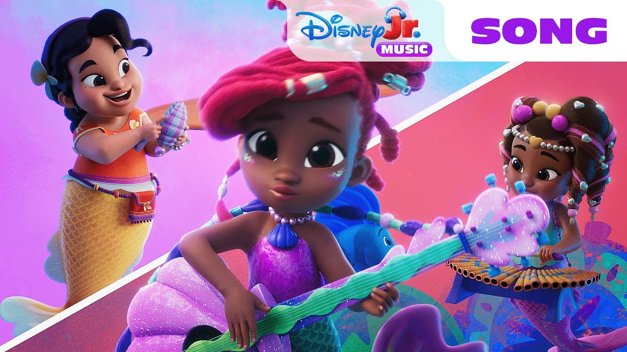 Disney Jr.’s Ariel "One Colorful Ocean" Song 🎶 | The Little Mermaid 🧜🏾‍♀️ | @disneyjr