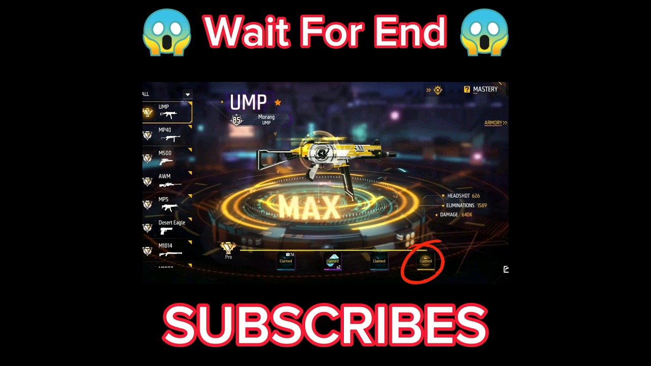 Free Fire MASTERY Final Reward! 😱