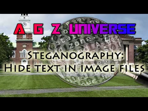 Steganography: Hide text inside image files