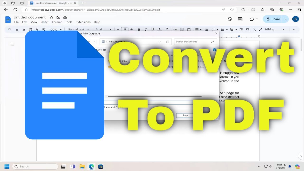 How to Convert a Google Doc Into a PDF [Tutorial]