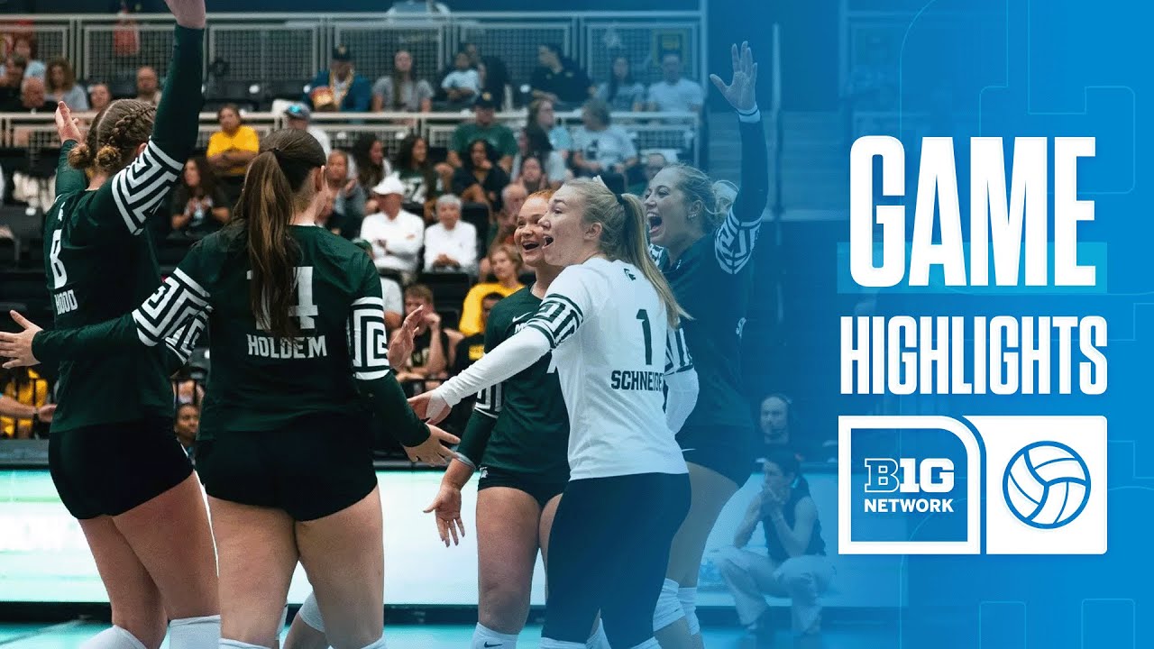 Binghamton vs Michigan State Volleyball Highlights 🏐