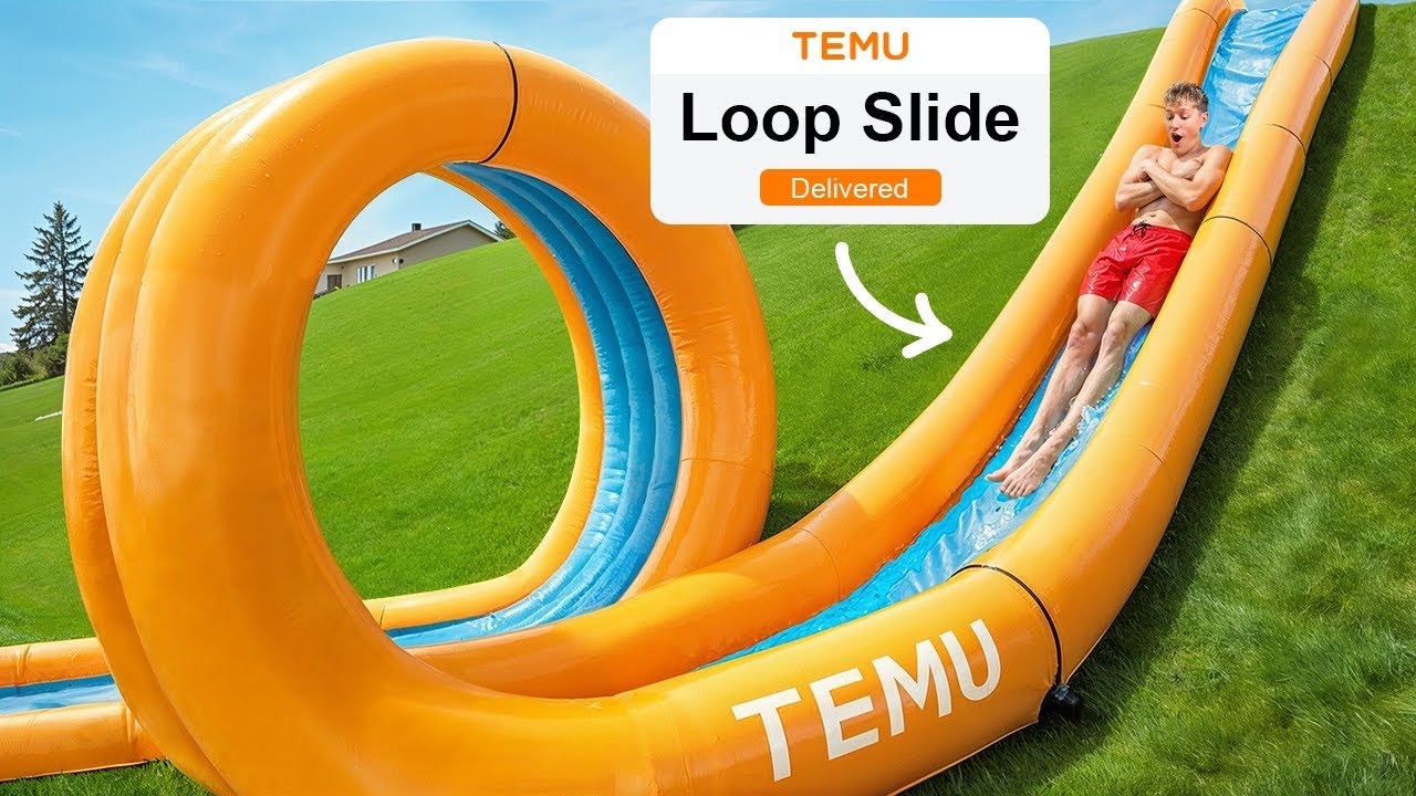 Tested TEMU Waterslides & Claim $100 Cash 🎉