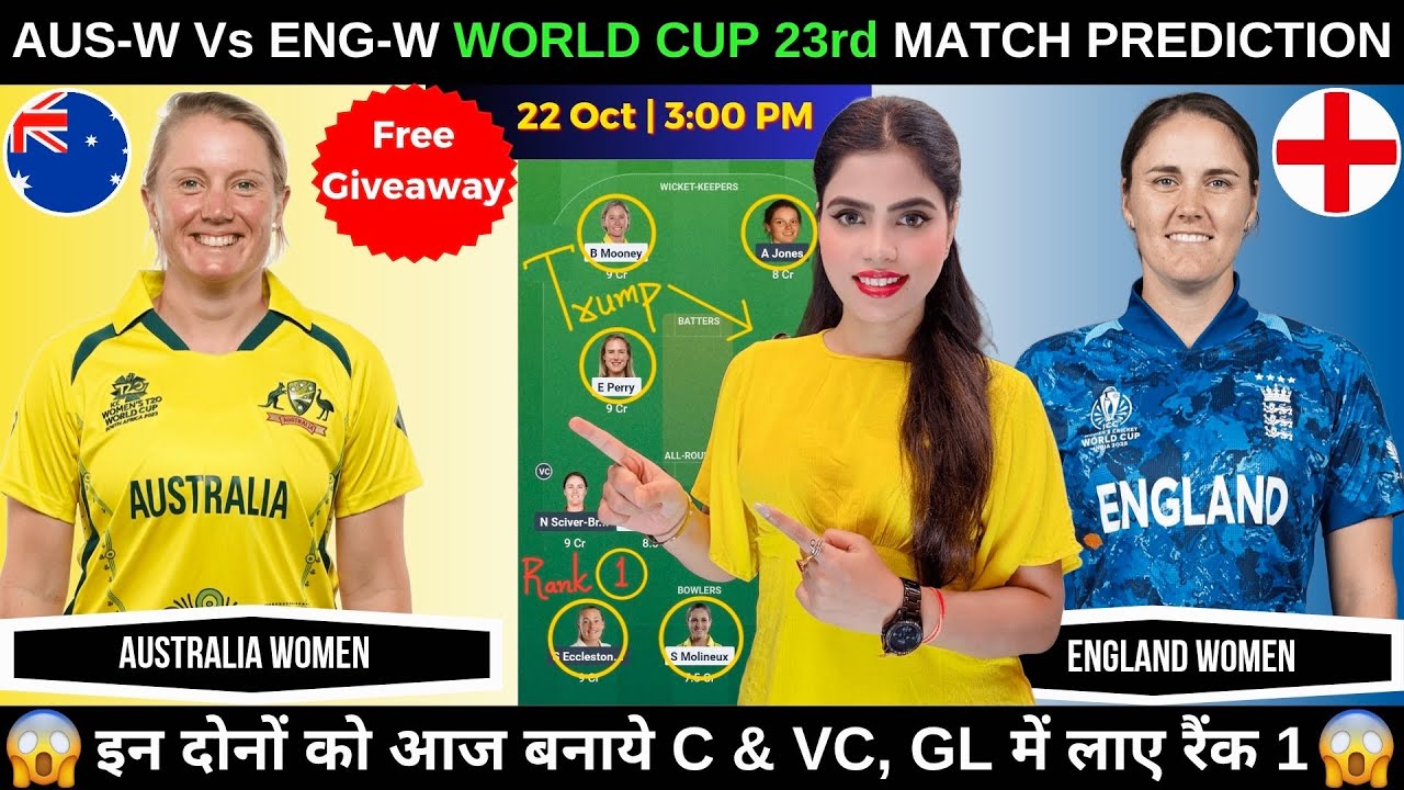 AUS-W vs ENG-W ODI Match Prediction 🏏