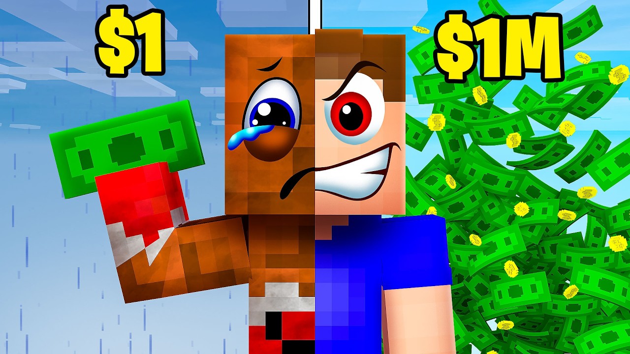 Кто быстрее разбогатеет? Владус vs Лёня в Minecraft! 💰