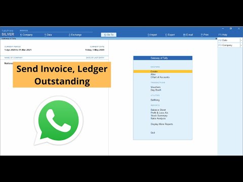 Tally to WhatsApp Module | Send Invoice, Ledger, Outstanding