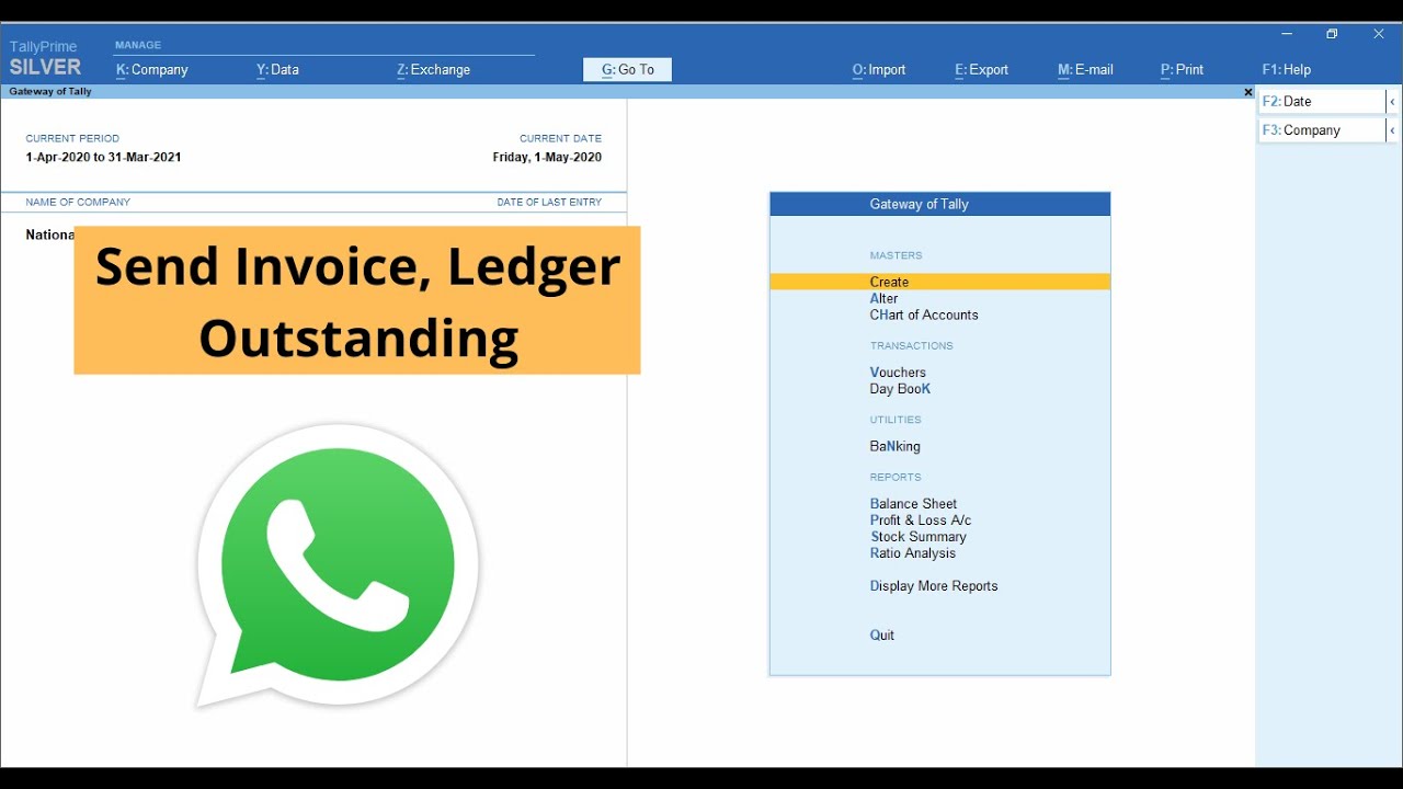 Tally to WhatsApp Integration Module: Seamlessly Send Invoices and Ledger Details