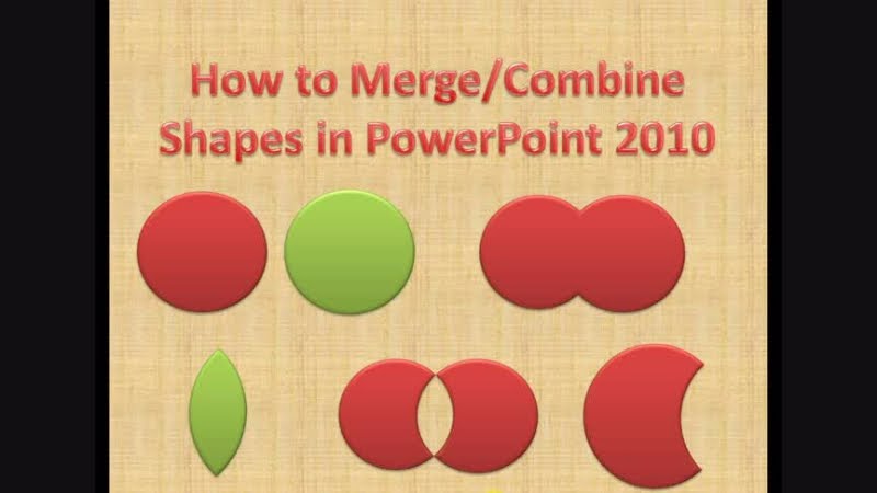 How to Merge/Combine Shapes in PowerPoint 2010