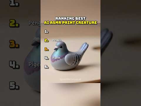 Ranking The best AI ASMR paint creature