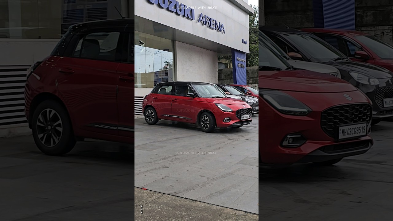 2024 Swift Red & Black 🔥 Hatchback