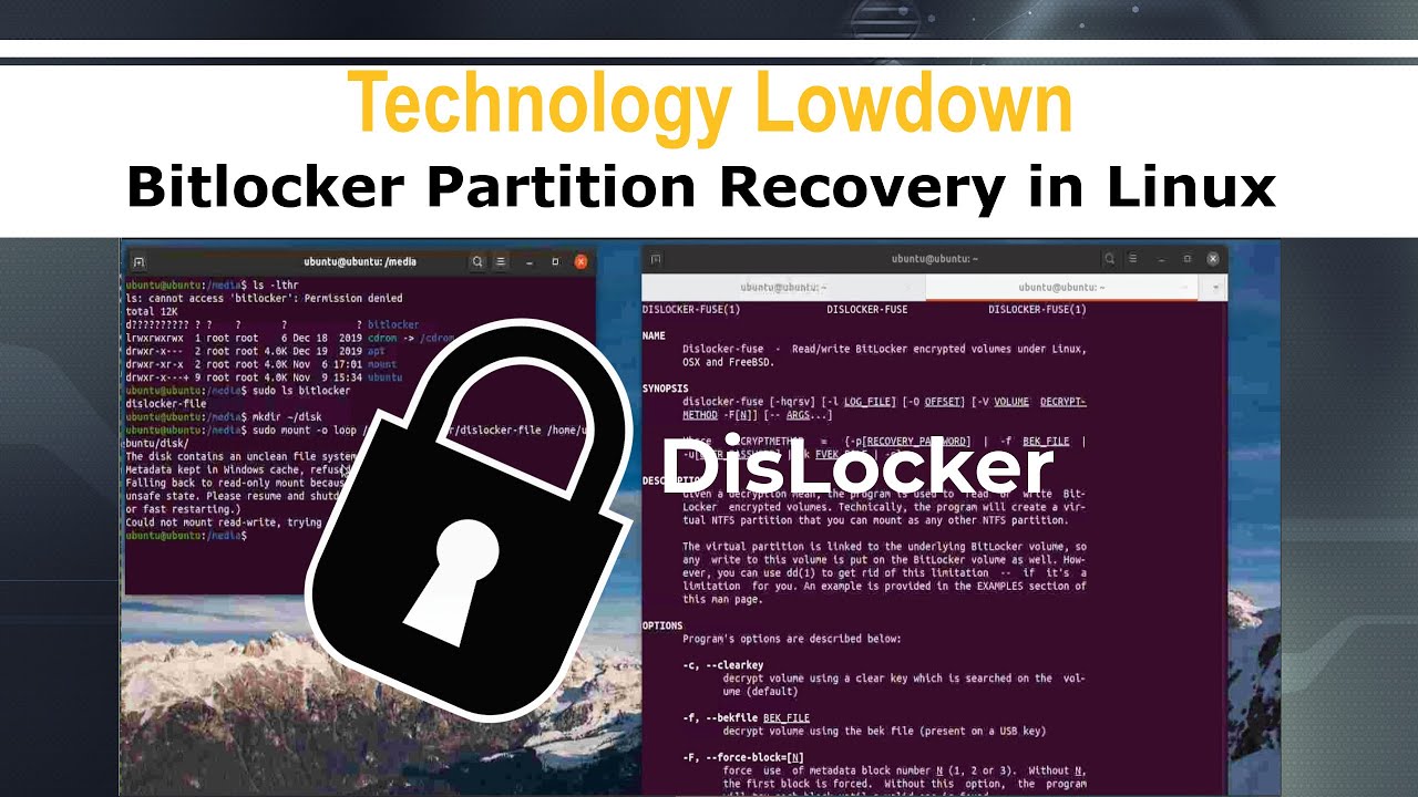 Access BitLocker Encrypted Drives on Linux Using Your Recovery Key π