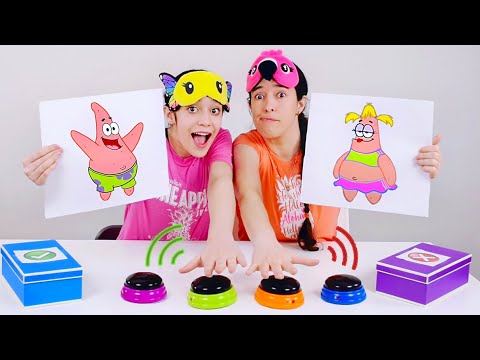 NÃO APERTE O BOTÃO ERRADO - COLORINDO O PATRICK COM 3 CORES ★ Brincadeira de Artes e Muita Diversão