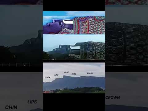 Formation of lord Venkateshwara Swami face on 7 hills #tirumala #trendingshorts #devotional #viral