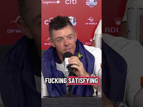Quite the answer from Rory McIlroy on unruly Bethpage fans at Ryder Cup 😳 #rydercup #pga #golf