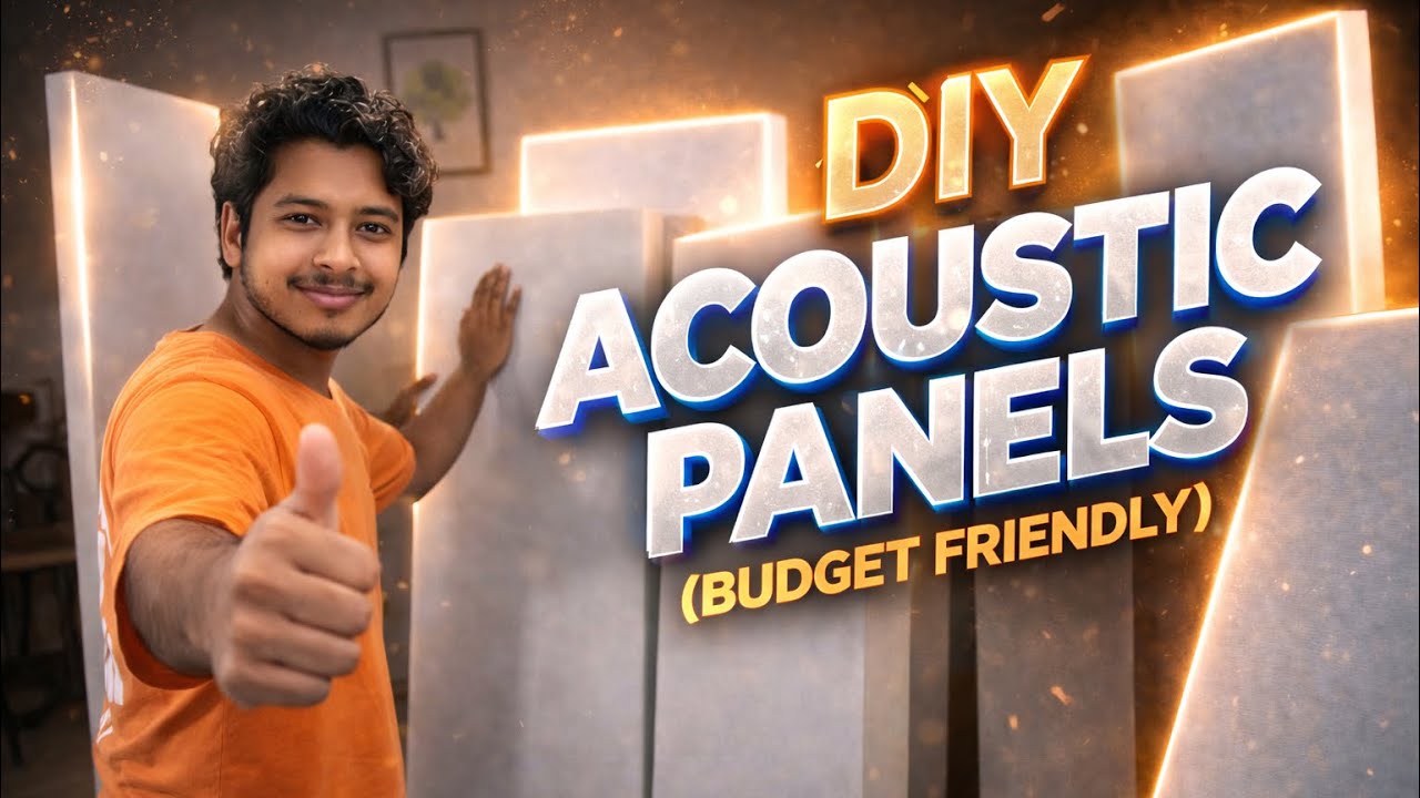 HOW TO MAKE ACOUSTIC PANELS | DIY PANELS at STUDIO/HOME! (Budget friendly and BEST)