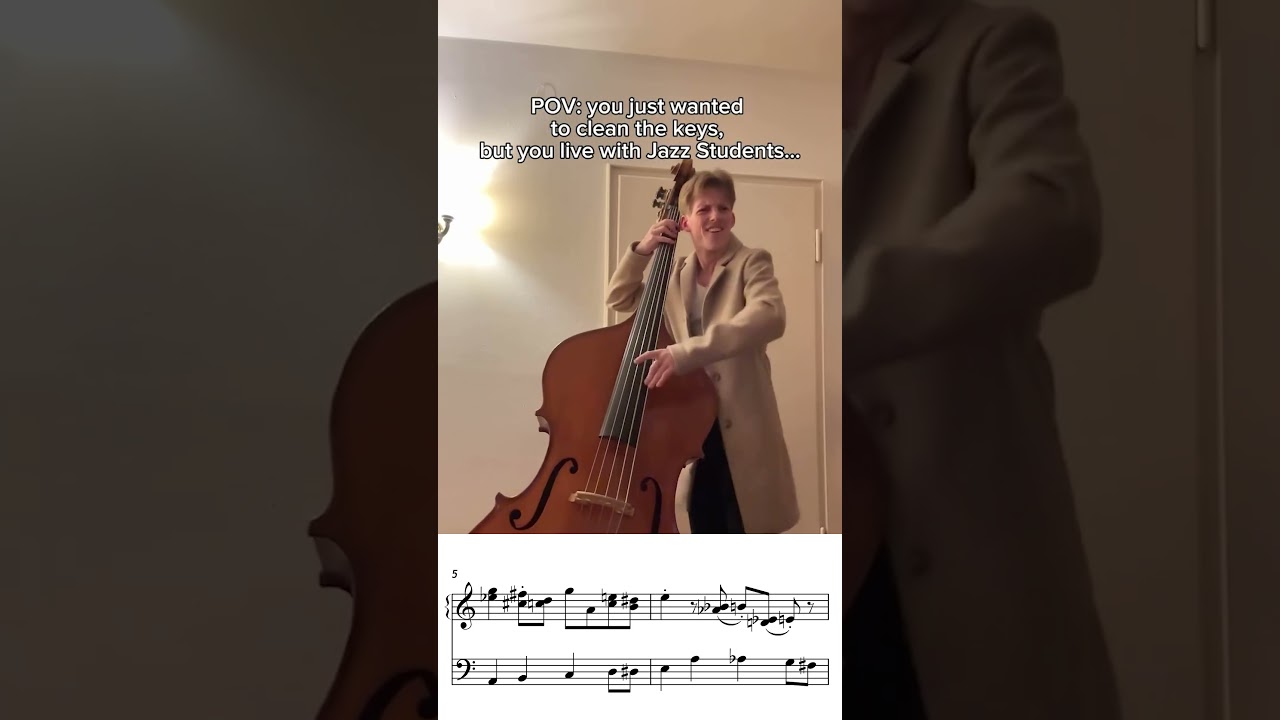 when the jazz musician starts cleaning