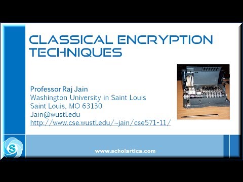 Network Security: Classical Encryption Techniques