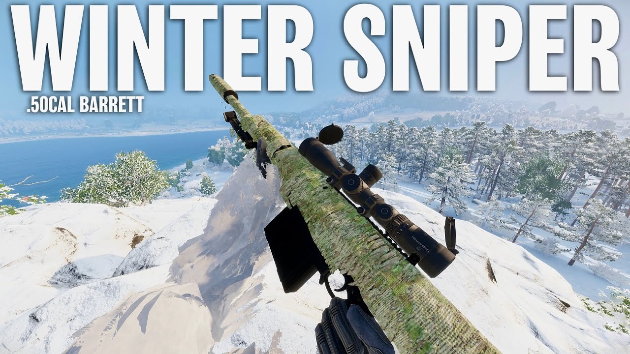 Snow Ghillie Sniper Battles Whole Enemy Team! ❄️