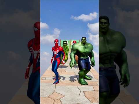 GTA V New Build a Queen Run Spider-man vs Hulk Funny Epic Challenge! #spiderman